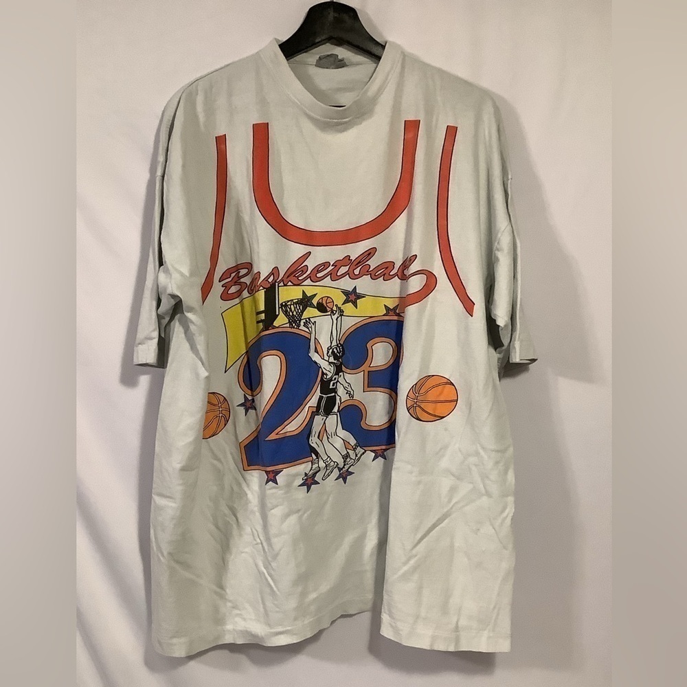 Vintage Galaxy Single Stitch Basketball T-Shirt